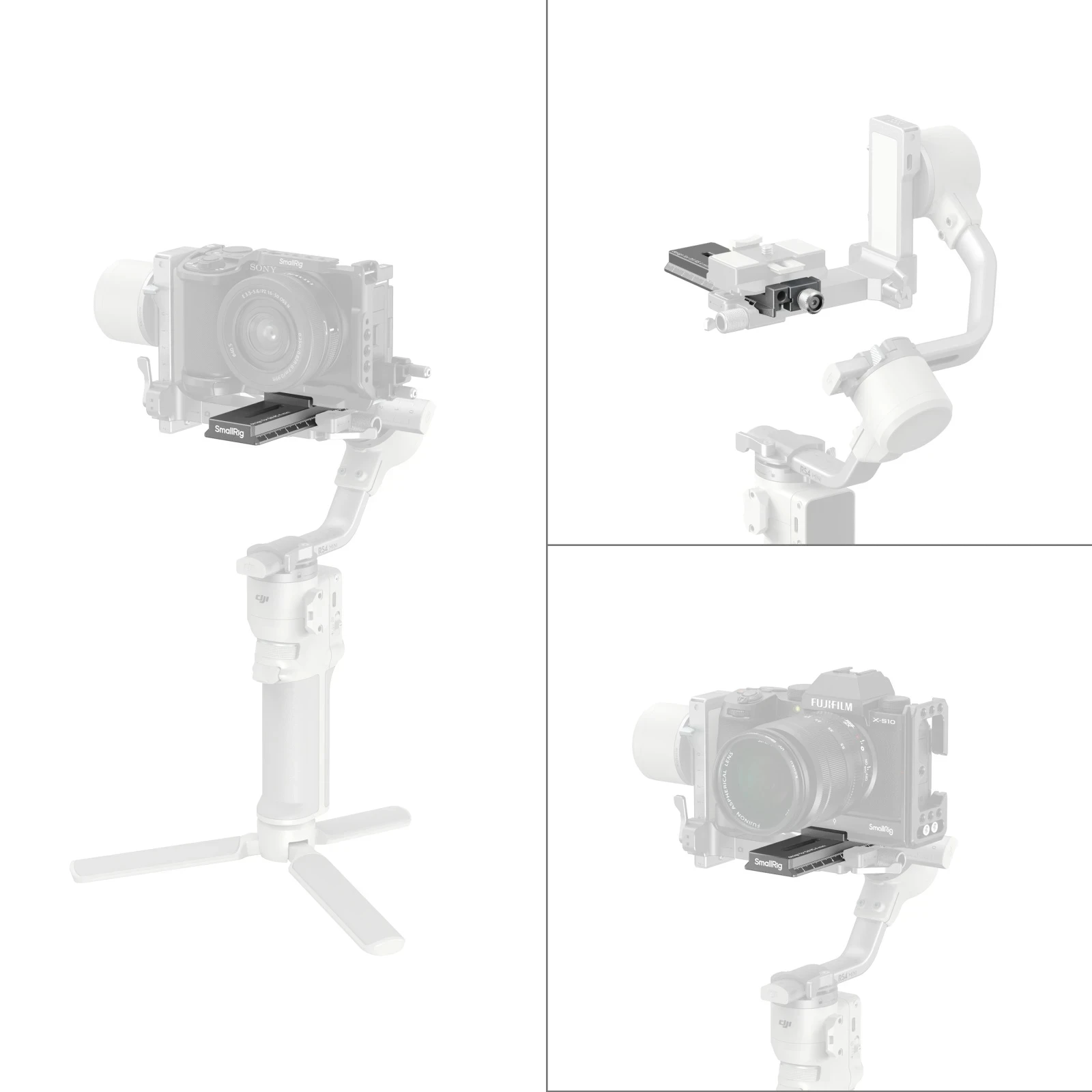 Быстросъемная пластина Smallrig для мини-стабилизаторов подвеса DJI RS 4, с монтажной пластиной Arca-Swiss для штативов DSLR-камеры