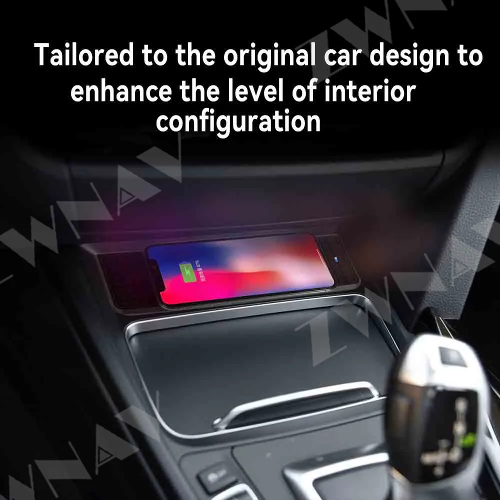 لسيارات BMW 3 Series/4 Series 2016-2019 نماذج وحدة التحكم المركزية لوحة شحن السيارة الذكية ترقية وحدة شاحن لاسلكي ذكي #6