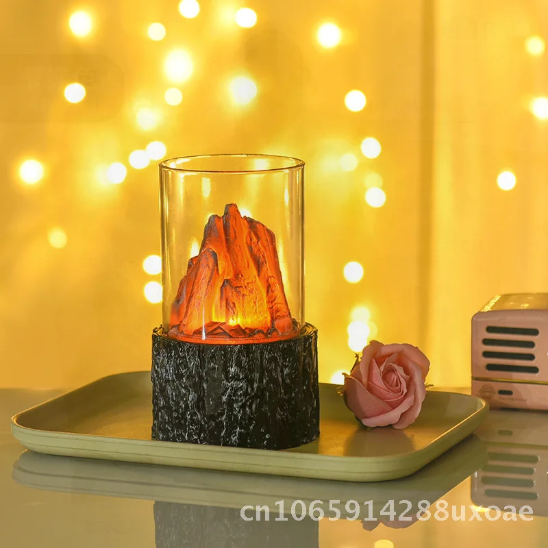 

Charcoal Tree Pattern Digital Candle Lamp High-End Ambiance Multi-Scene Artificial Candle Plastic Injection Molding