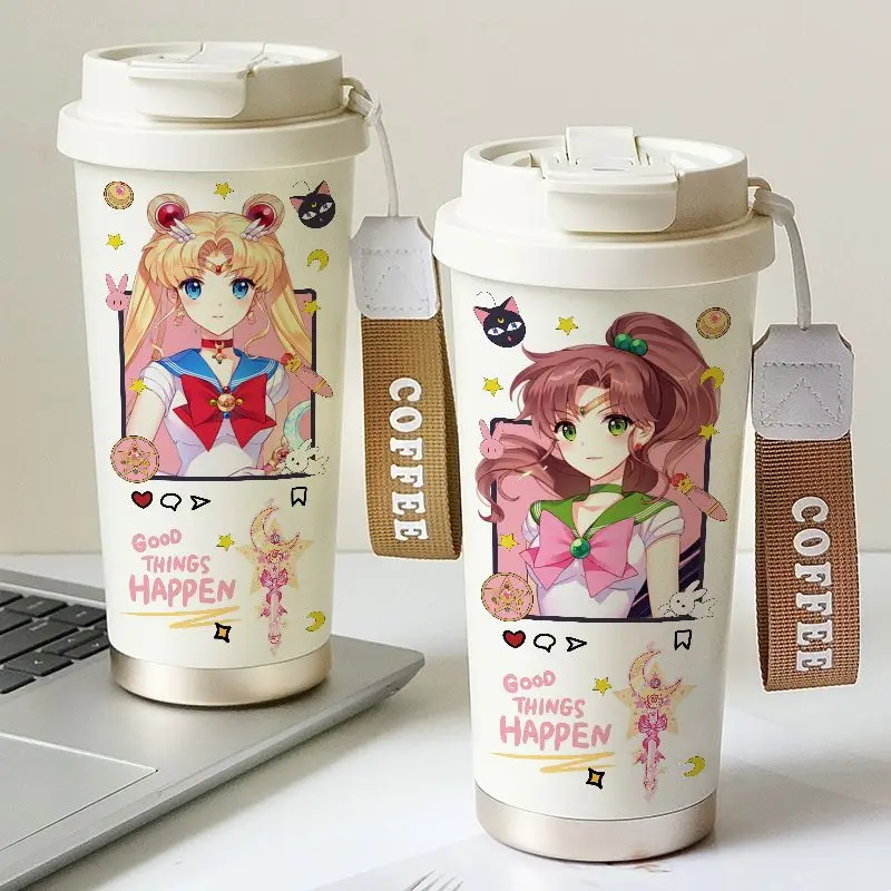 Sailor Moon ins style tazza da caffè isolata studentessa anime water cup fresh and beautiful Japanese tumbler gift all\'ingrosso