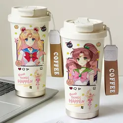 Sailor Moon ins style tazza da caffè isolata studentessa anime water cup fresh and beautiful Japanese tumbler gift all'ingrosso