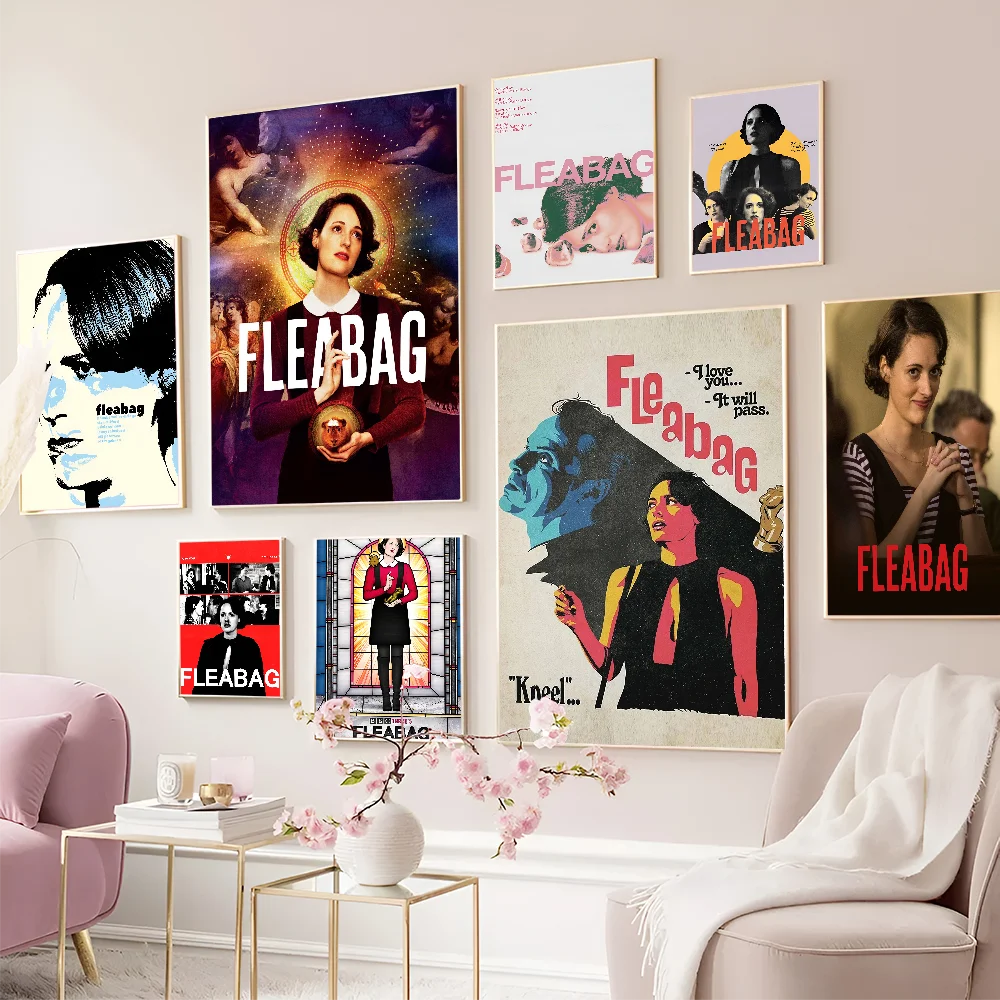 Classic Tv Show Fleabag Minimalist Good Quality Prints and Posters Waterproof Paper Sticker Coffee House Bar Posters Wall