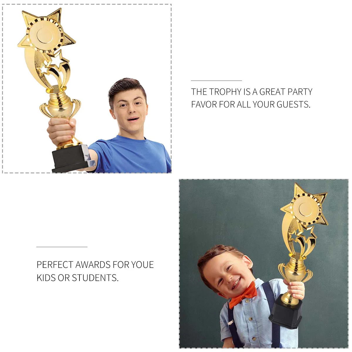 Children's Trophy Honor Game Award Sports Lightweight Plastic Ceremony Party Favor