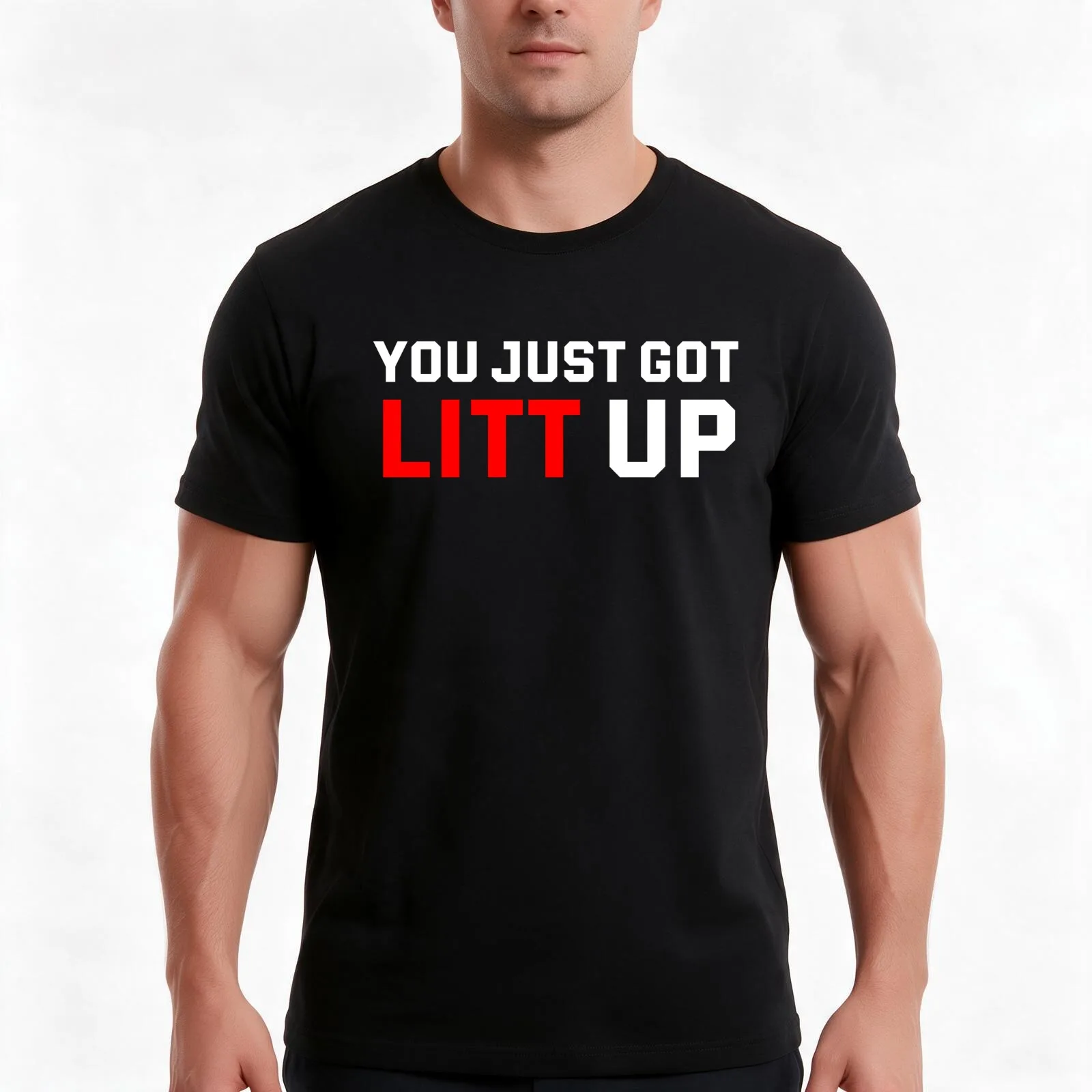 You Just Got Litt Up Harvey Specter T-Shirt, Summer Casual Cotton Tee, Oversized Streetwear Tops, Vintage Graphic Print