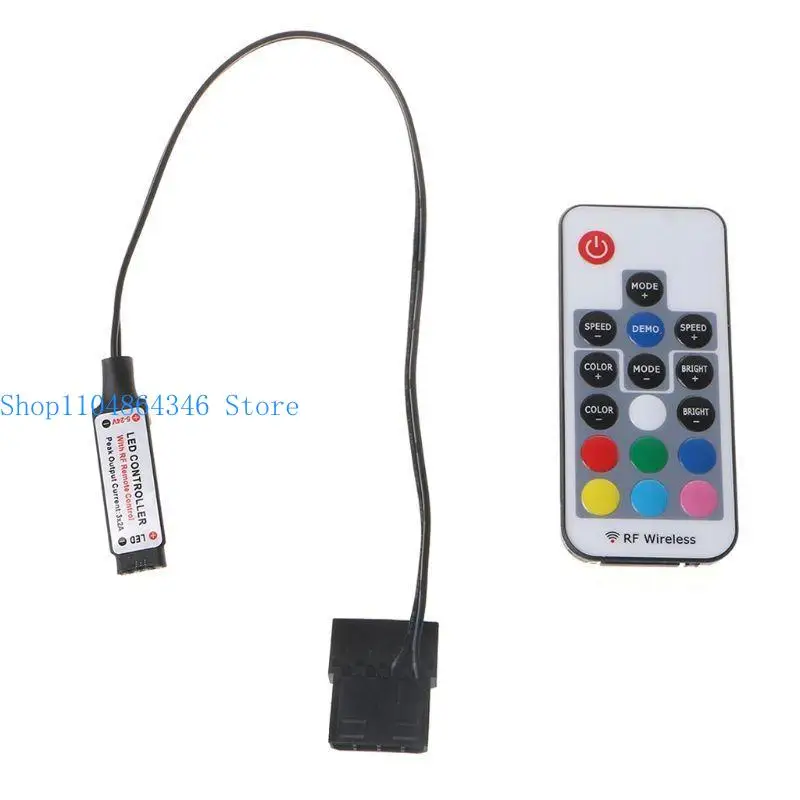 5ASD RGB Controller RF اللاسلكي التحكم عن بُعد لحالة LED LID 3 PIN 5V/4 PIN 12V #4