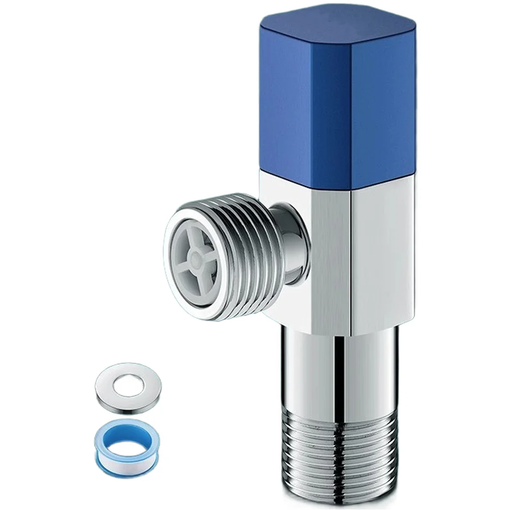 Brass 3 Way Angle Valve Hot Cold Water with Check Valve for Backflow Prevention and Leak Protection  Brass 3 Way