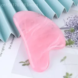 Natural resin Gua Sha Massage Board Rose Face Massager Scrapers Tools For Face Neck Back Body SPA Massage Tools괄사 마사지