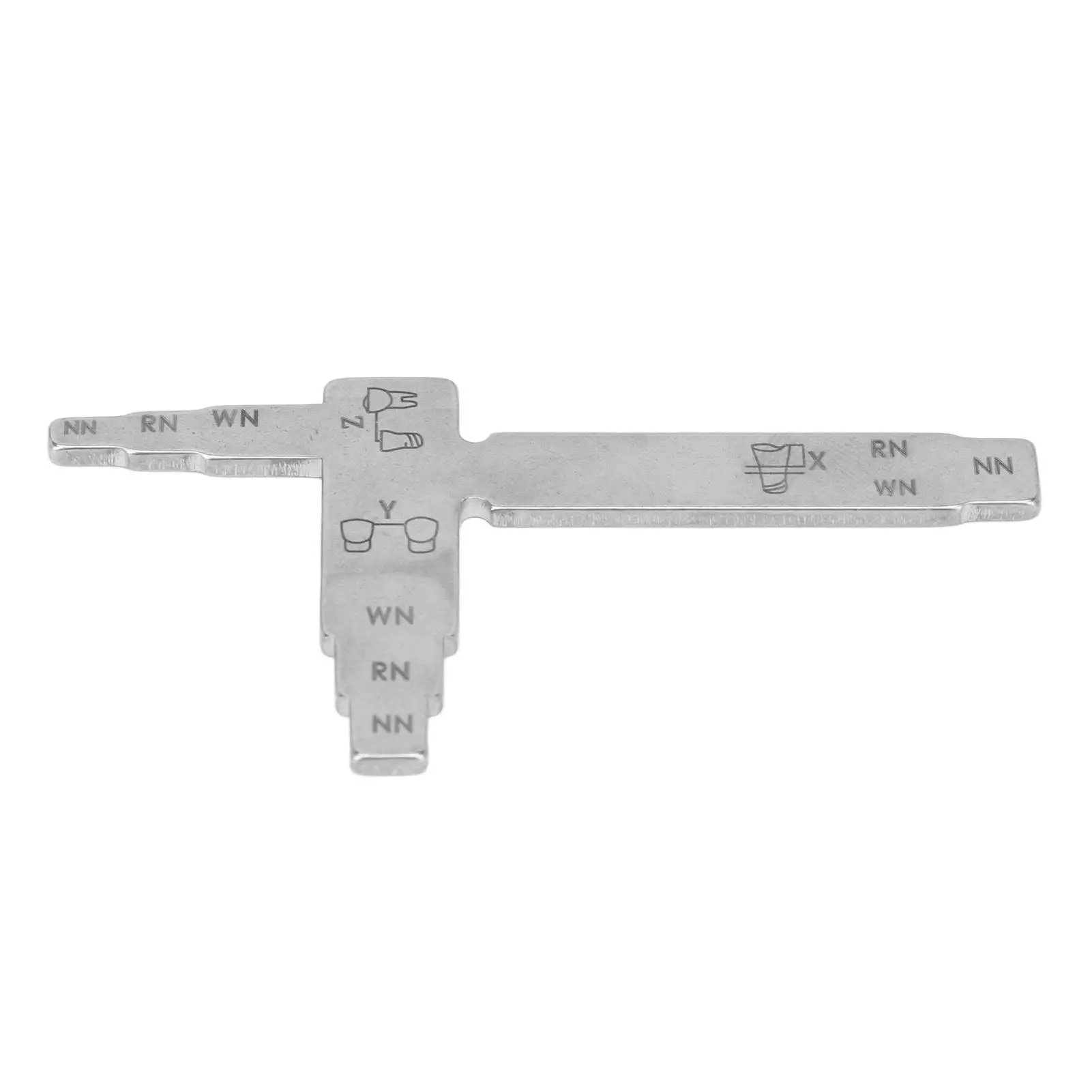 Heat-Resistant T-Shape for dental Implant Locator Ruler with Clear Scale for Clinics - Precision Measuring Tool for Dentists