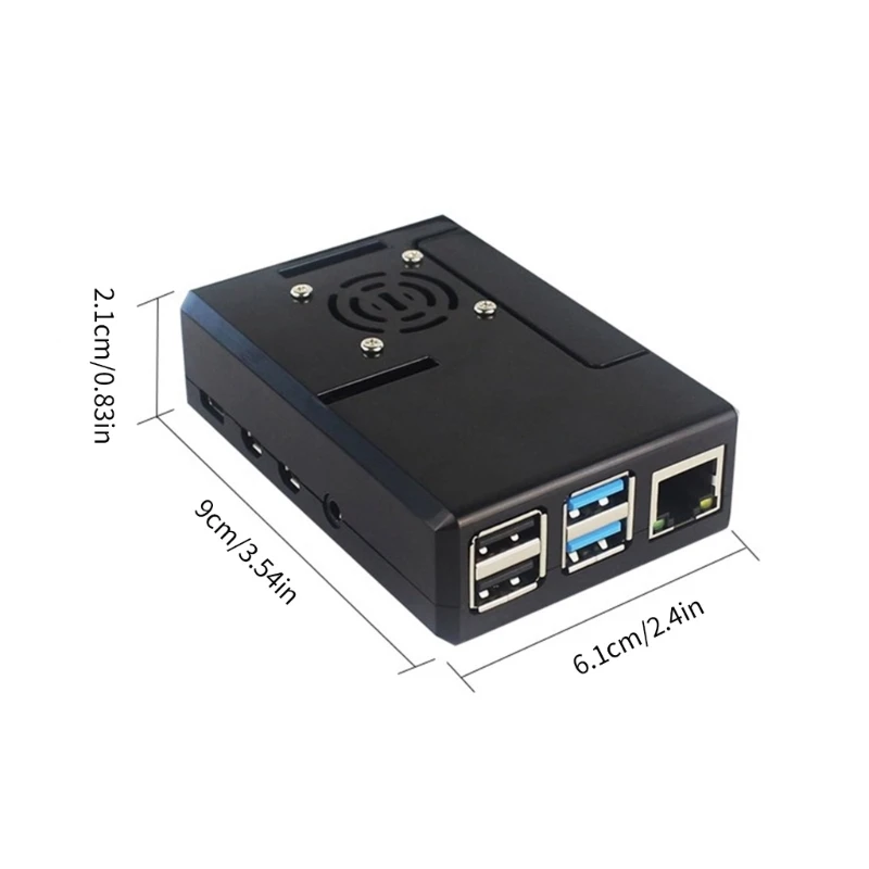 Caixa habitação capa preta/transparente para rpi 4 placa protetor gabinete abs caso com capa gpio removível dropshipping