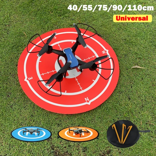 40/55/75/90/110cm Drone Quadcopters accesorios almohadillas de aterrizaje plegables universales RC Dron Mat Quadcopter delantal de estacionamiento delantal de césped