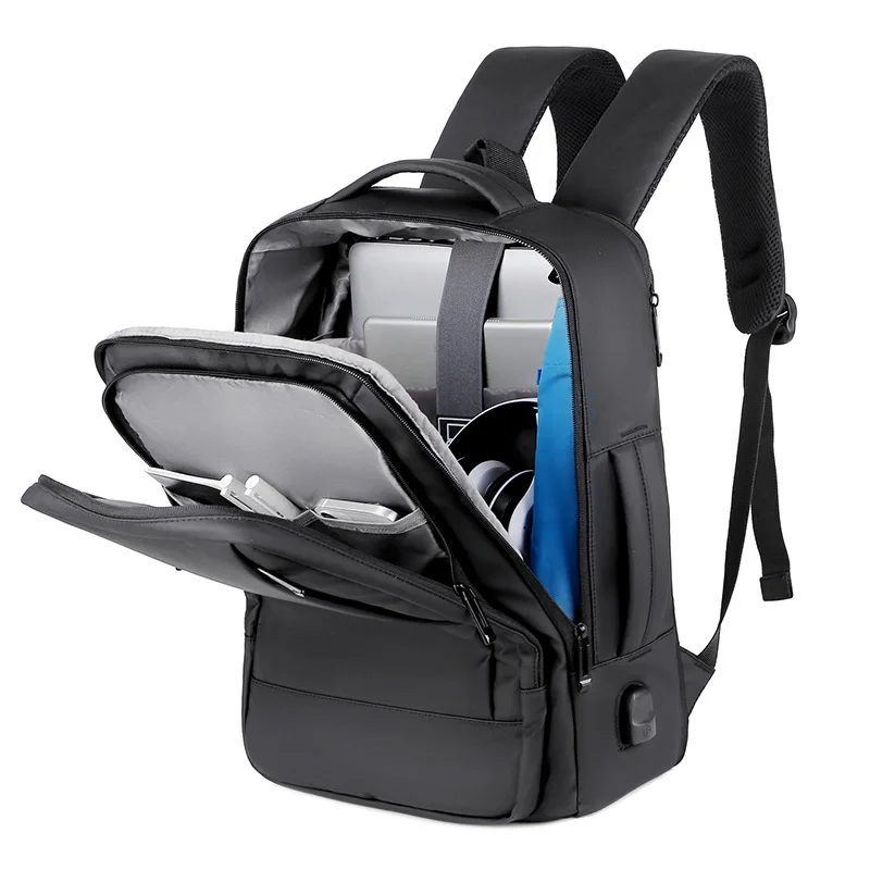 Charging Backpack, Shoulder Bag, Men’s Business/commuter Bag, Waterproof, Expandable, Laptop Bag, College Student Backpack. view 3