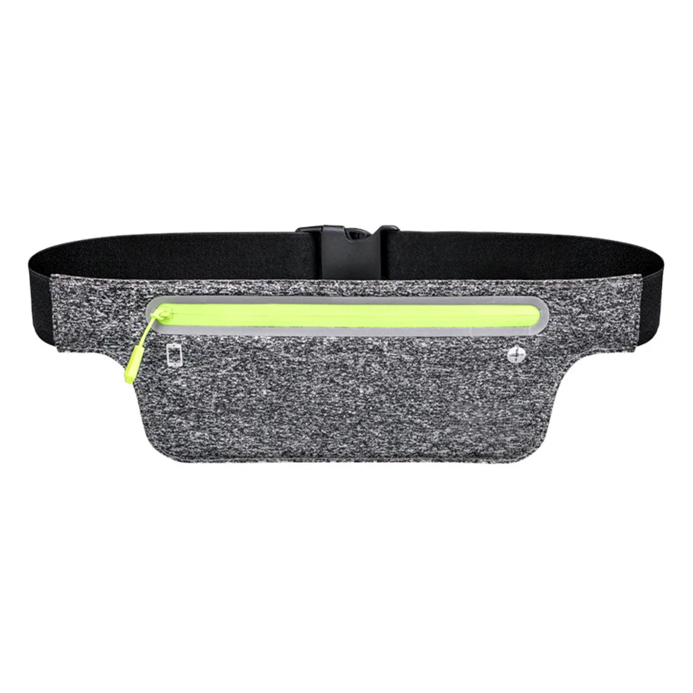 1Pcs Running Phone Bag Waterproof Nylon Waist Bag Reflective Strip Outdoor Belt Pack Portable Storage for Jogging Cycling Hiking