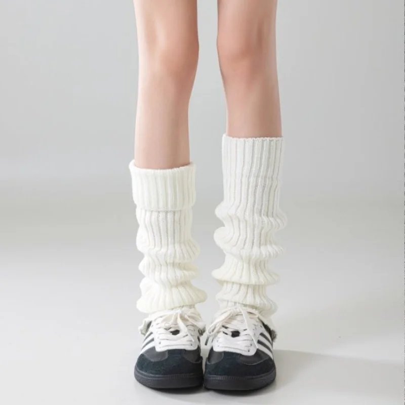 

Женские однотонные носки с напуском, зимние вязаные гетры для зимних сапог, облегающие носки для брюк Shark