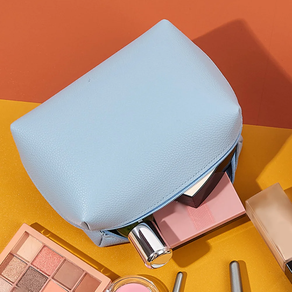 

Portable Waterproof Cosmetics Bag PU Makeup ganizer Travel Skincare Girls Kit Sunglasses Pouch Storage Lightweight Durable