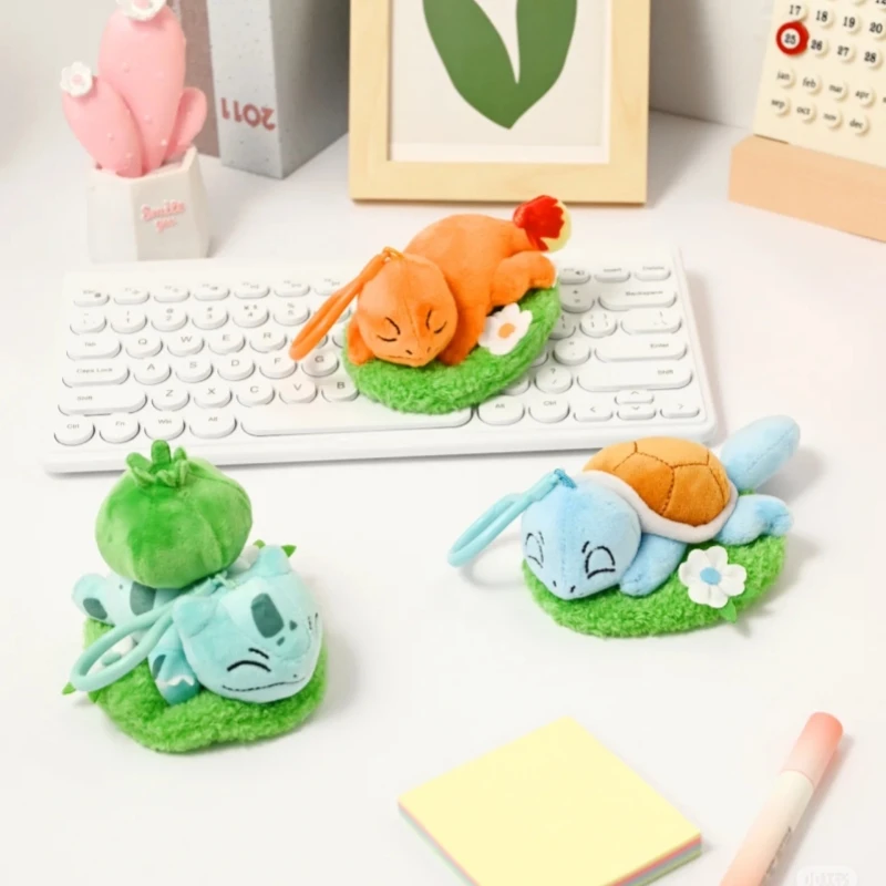 Potdemiel Pokemon Gengar Jigglypuff Bulbasaur Plush Stuffed Toy Mimikyu Mew Togepi Kawaii Keychain Backpack Pendant Keyring