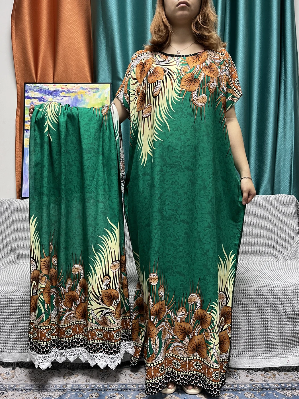 Abayas For Women 2024 Printed Floral LT380