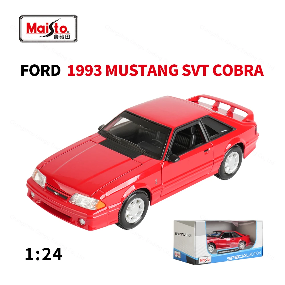 

Maisto 1:24 1993 Ford Mustang SVT Cobra Die Cast Vehicles Collectible Model Car Toys