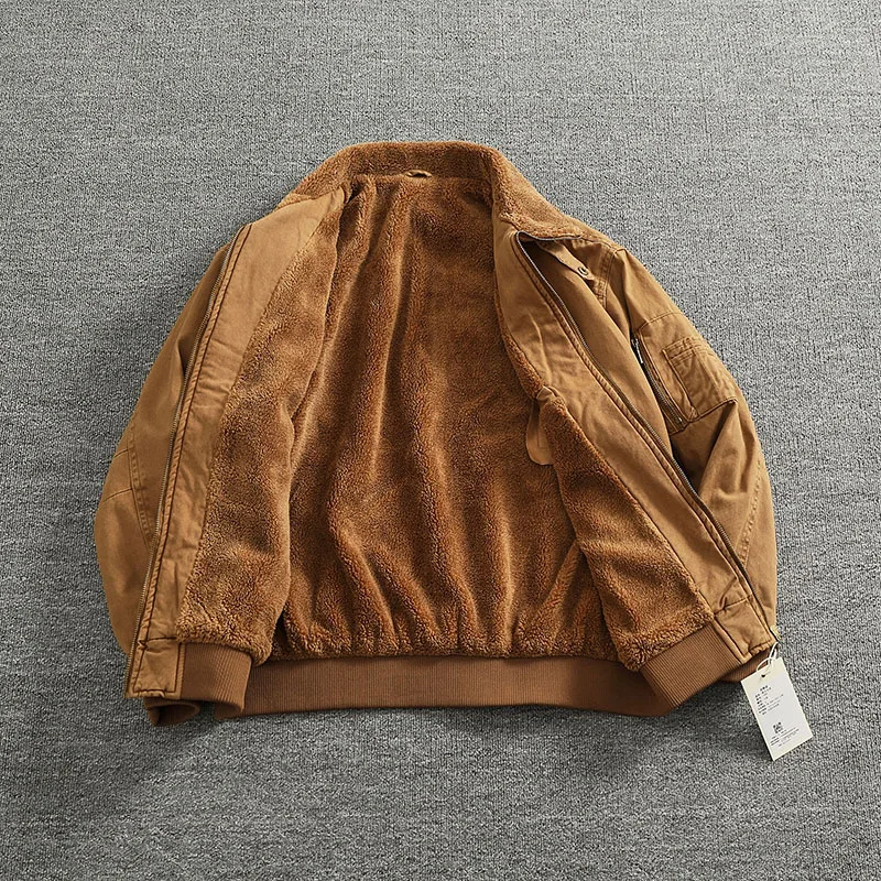 الرجال الشتاء القطن Jaet لامب الفراء طوق رحلة دافئة Jaet المقاومة الباردة عمال معطف القطن عادية Faion الحضرية Sle