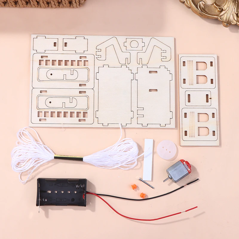 Set di giocattoli per l'apprendimento dei bambini: 1 SET di auto elettriche in legno, kit di fisica scientifica educativa.