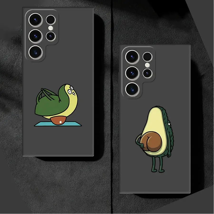 Unique Avocado Phone Case For Samsung Galaxy S25 S24 23 S22 Plus S21 S20 Ultra S20 S24 S23 S21 Fe Cover