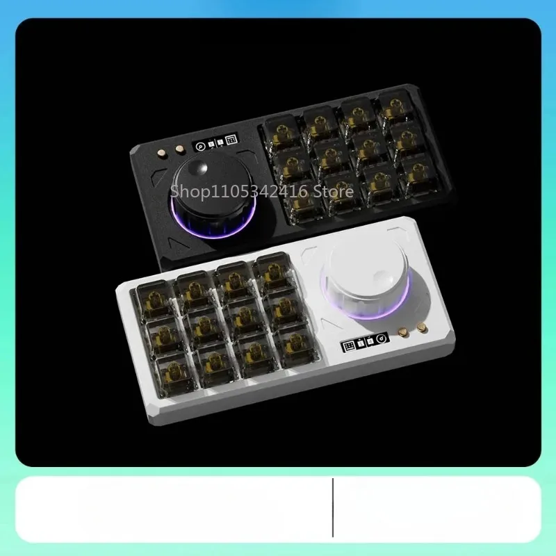 ForcePad RE Aluminum Mechanical Keyboard, 12 Keys + Knob, Hot-Swap RGB Wired Custom Keyboard for PC & Gifting