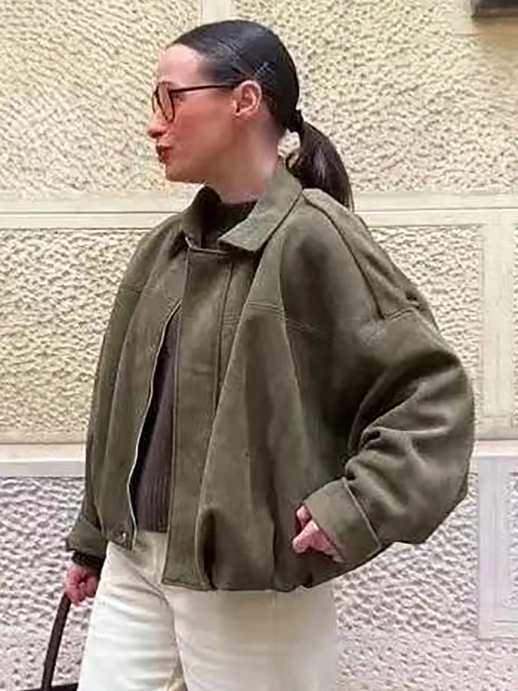 Vintage Women Casual Er Jackets 2026 Fashion Ladies Loose Soft Jacket for Female Holiday Chic Outfits Girls Cute Clothes
