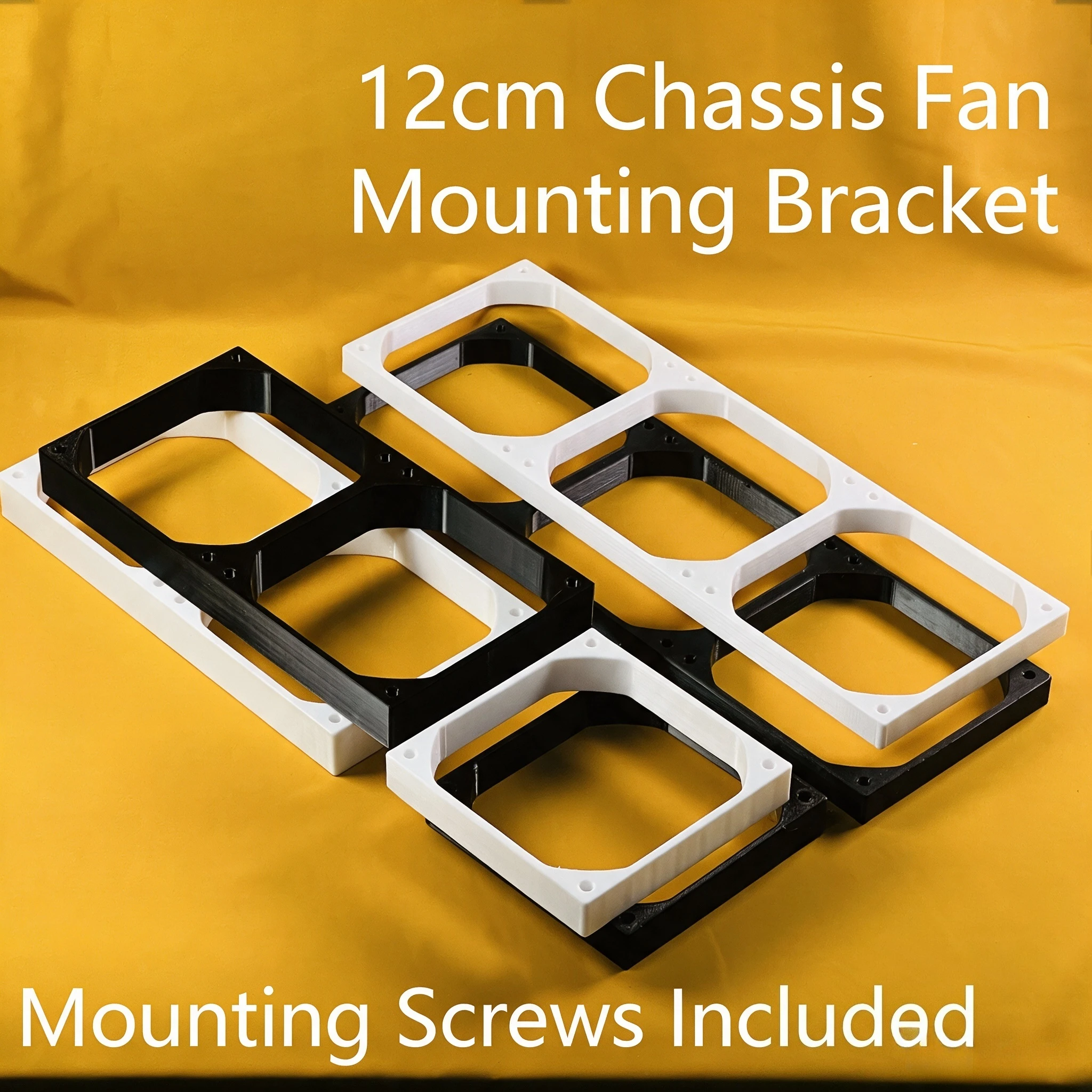 12cm Computer Cooling Fan Heighten Holder Fake 360 Radiator Modification Bracket Fan Riser Spacer with Free Screws