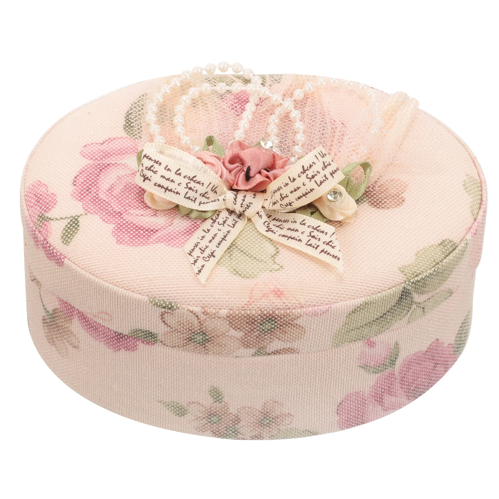 

Portable Jewelry Box Lace Flower Design Jewelry Organizer for Rings Necklaces Earrings Travel Storage Necklace Storage Container