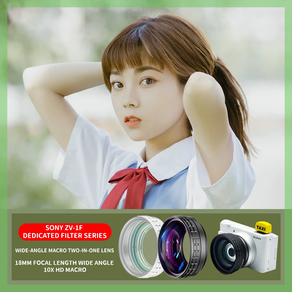 It is suitable for Sony ZV1-F micro single ZV-1F soft light resist light damage ND dimming filter UV polarized micro single lens