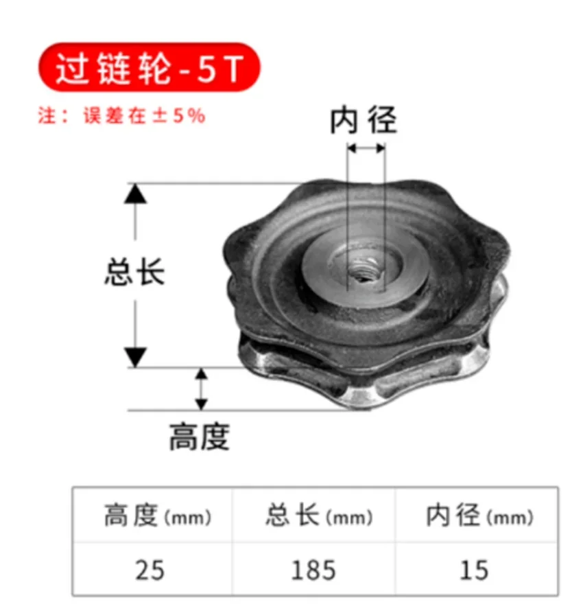 NEW Hand Chain Hoist Lift Wheel Guide Wheel Sprocket Gear 1 Ton-5 Ton