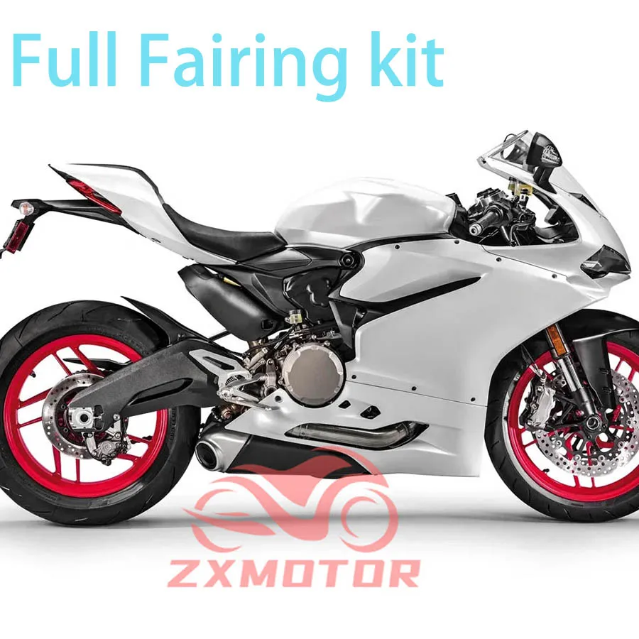 

Pearl White design For Ducati 1299 Style Fairing Kit Customizable Motorcycle Accessories Shell Fairings Prime Bodywork Set