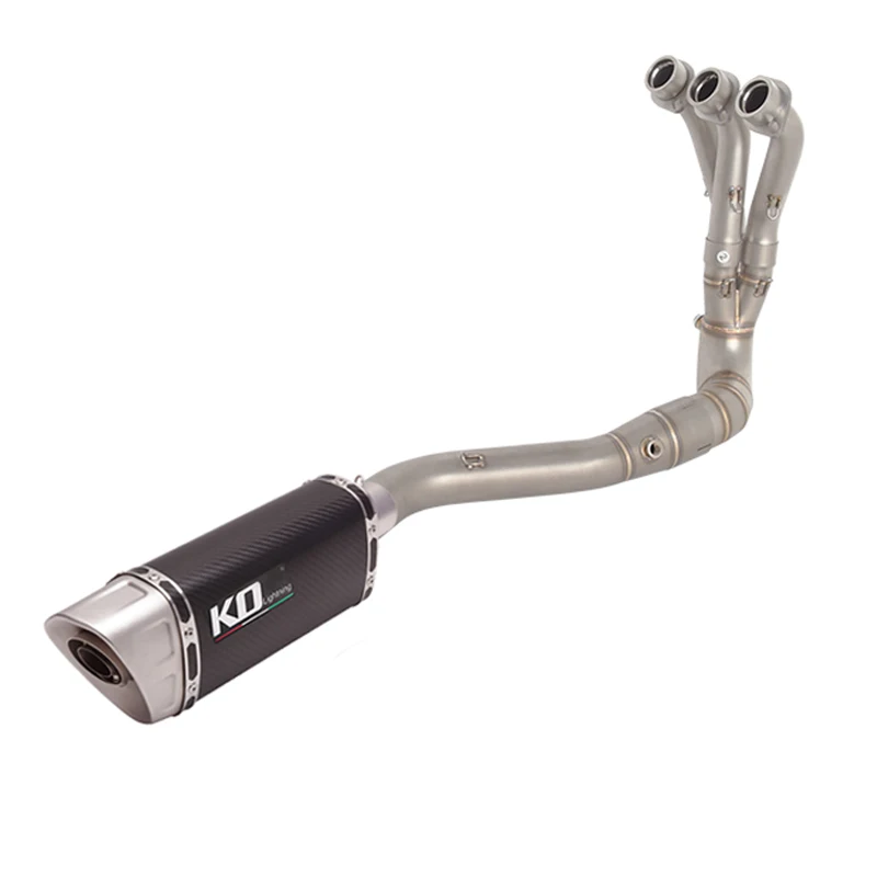 

Slip On For Yamaha Tracer 9 9GT MT09 FZ09 XSR900 2024 2025 Motorcycle Full Exhaust System Carbon Fiber Muffler Header Link Pipe