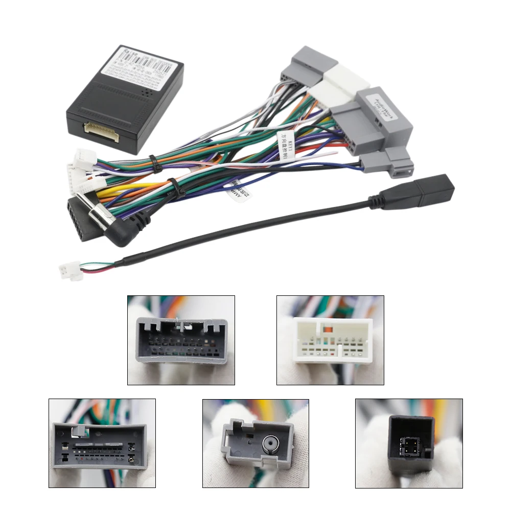 G-RZ-HD56 For Honda CRV 2012-2016 (2.4)CANBUS Decoder Box Android Car Radio Wiring Harness Power Cable Adapter