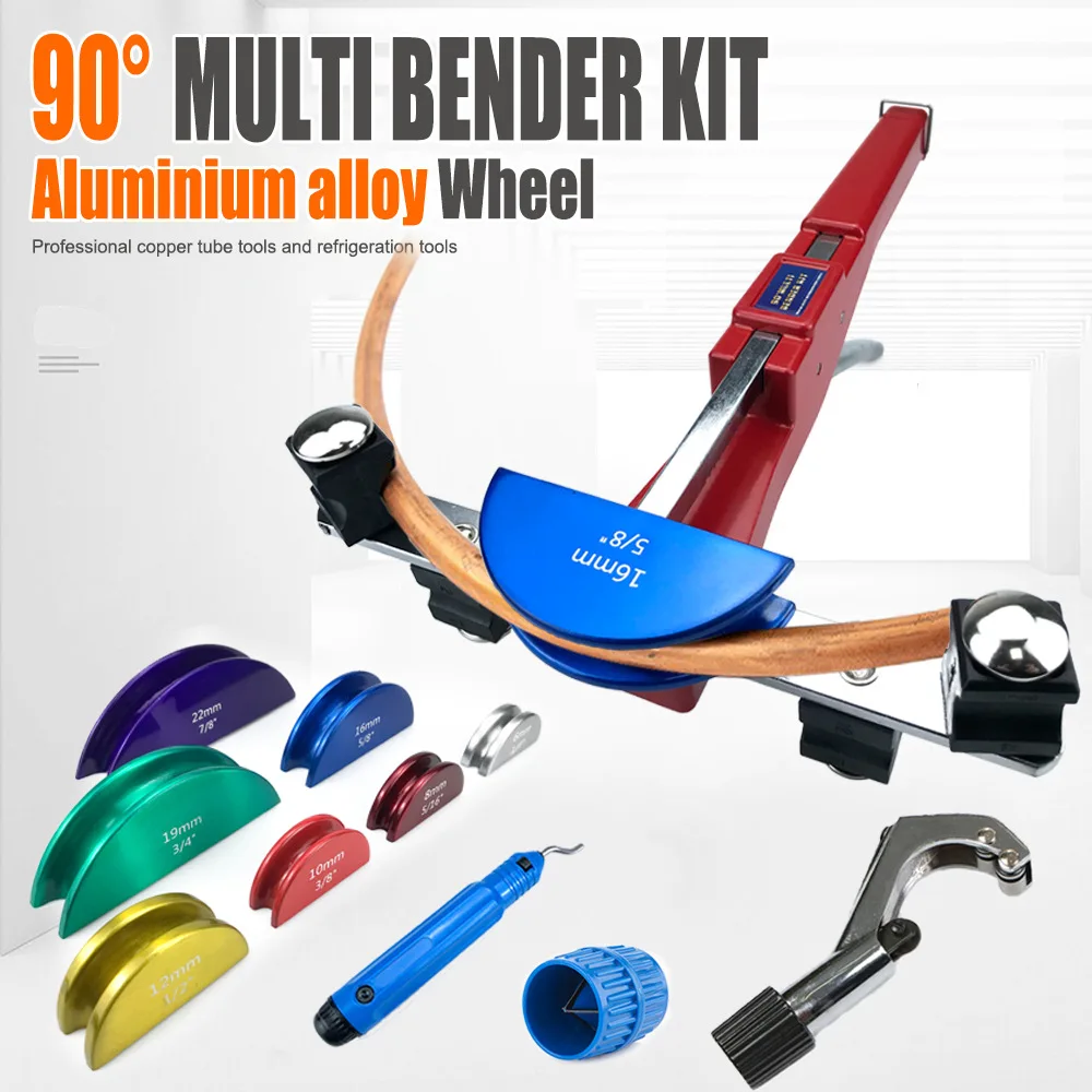 Combination pipe bender 6-22mm manual aluminum disc copper pipe bender CT-999 labor-saving ratchet with CT-274