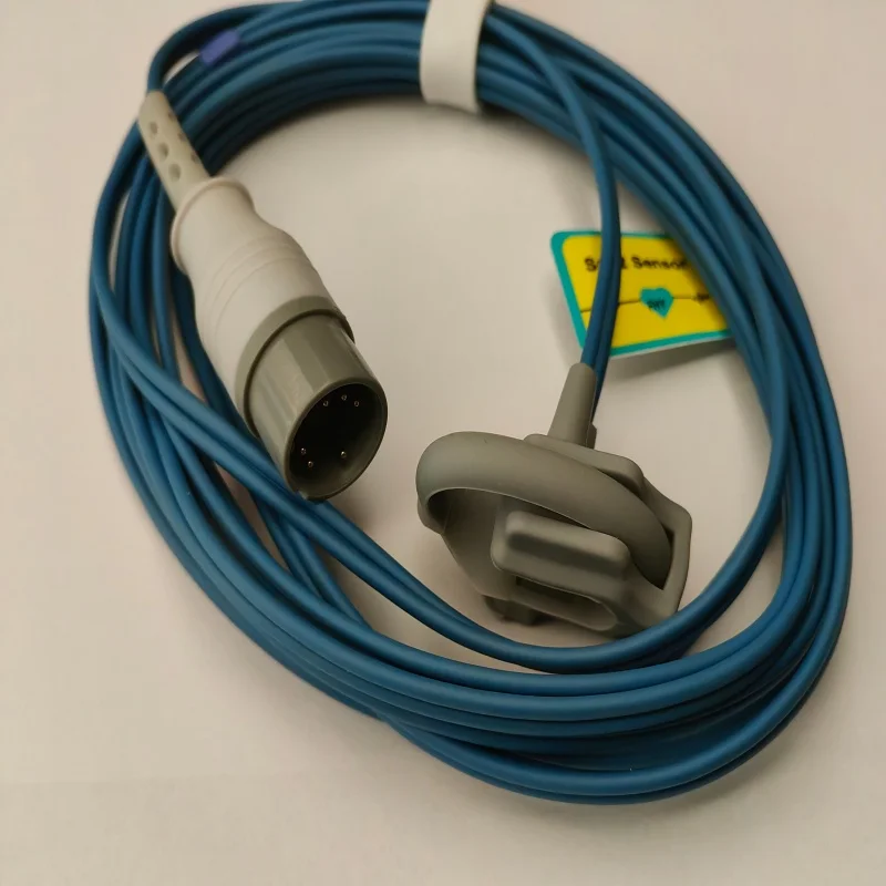 Free Shipping Compatible For Coms Drake 6pin Spo2 Sensor Neonate wrapped Spo2 Probe Oxygen Probe TPU 3m