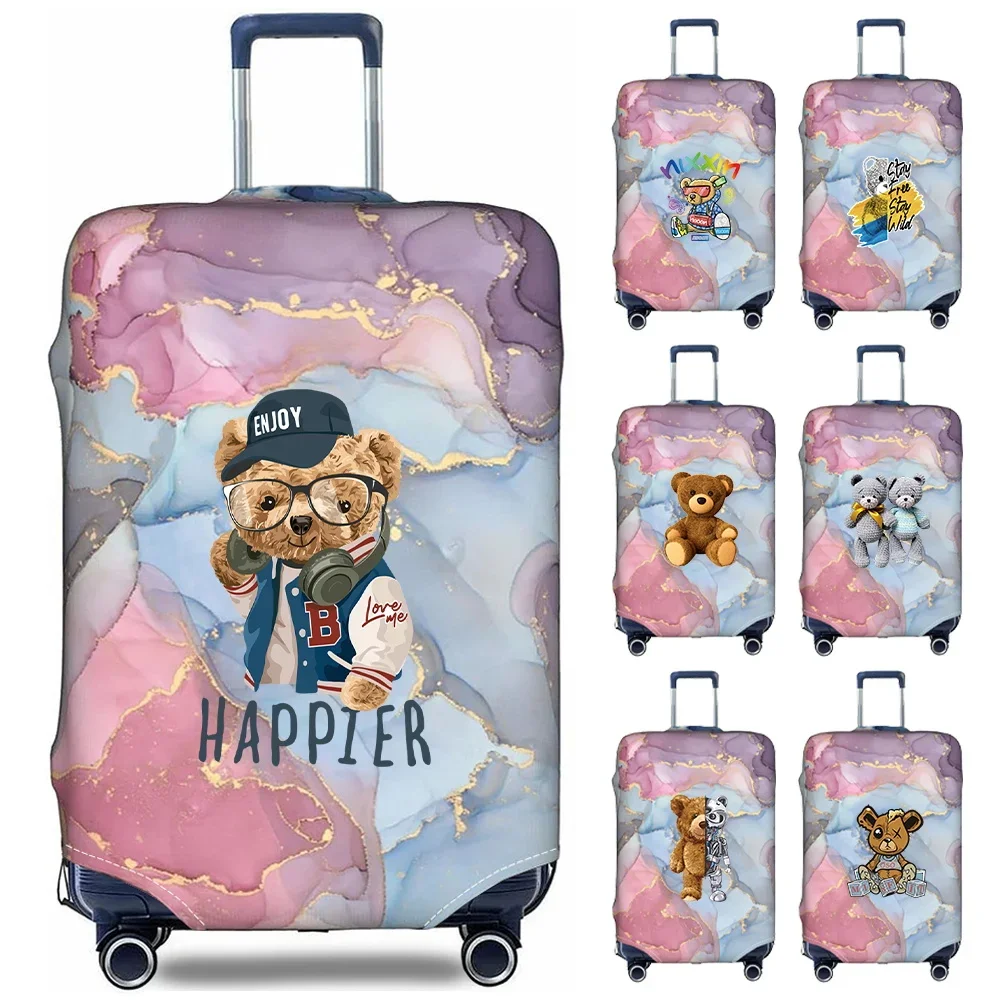 Portable Stretch Fabric Luggage Protective Cover Simplicity Dust Cover Anti-Scratch Protective Bear Series Travel Accessories