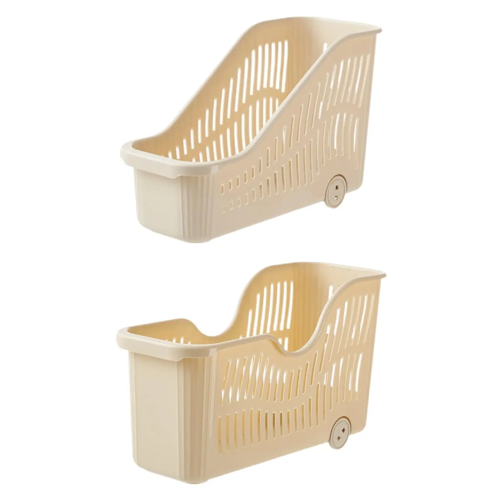 Rolling Storage Bin Decorative Pantry Storage Bin for Home Kitchen Bathroom