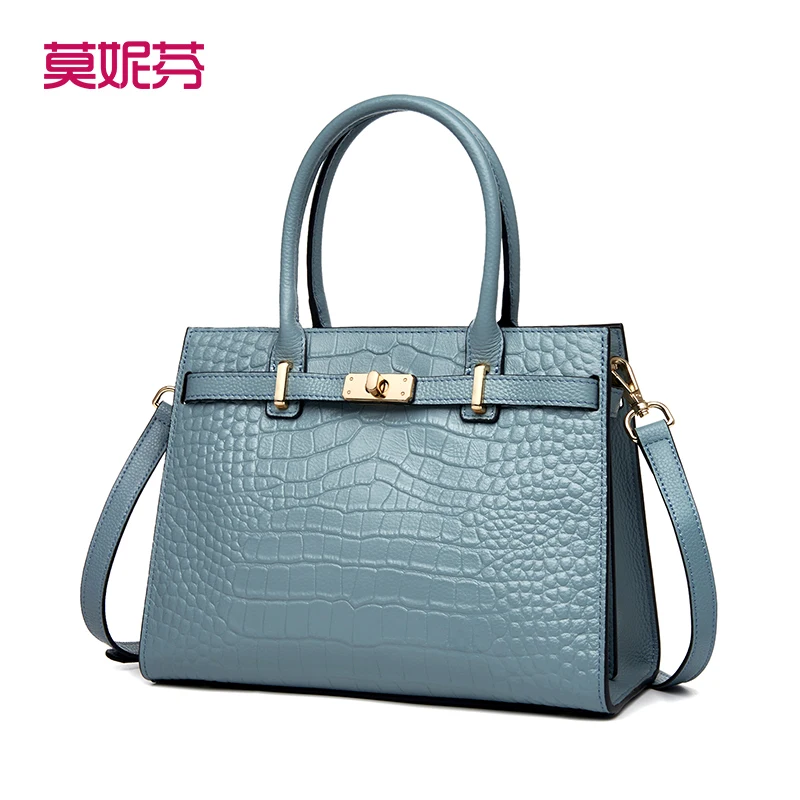 monifen 2024 Retro Women's Bag Genuine Leather Women's Bag Handbag Large Capacity Casual New Single Shoulder Bag Crossbody Bag