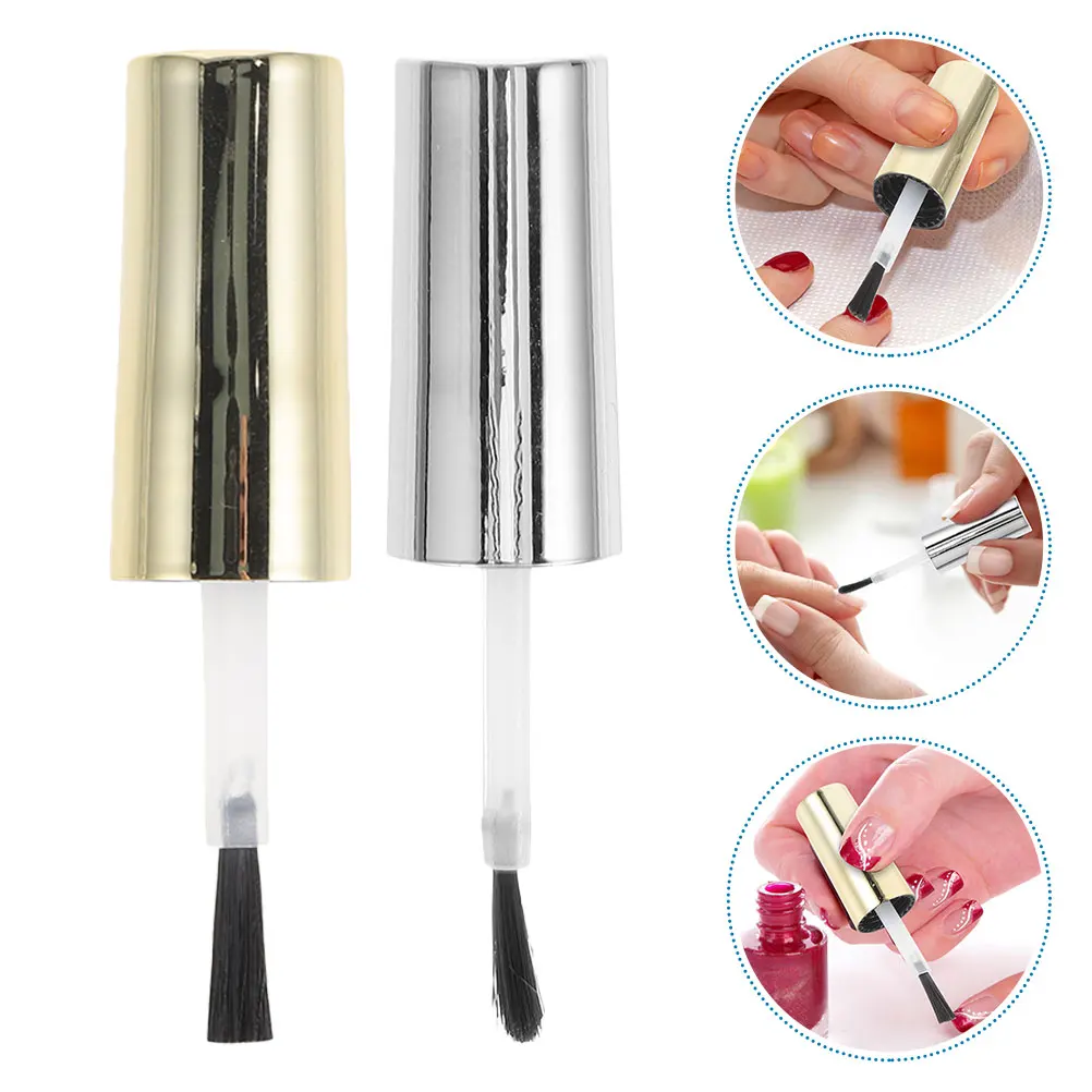 Bouchons de bouteille de vernis à ongles avec brosse, 20 pièces, facile à remplacer, Construction robuste pour un usage Long, bouchons de bouteille de vernis à ongles