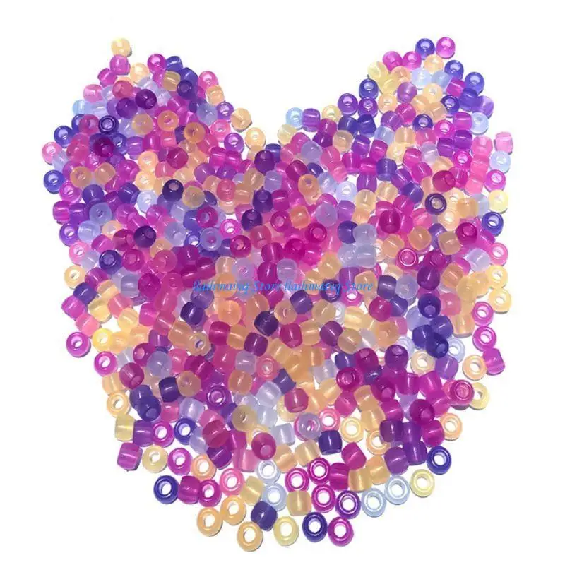 573B Round Transparent Beads for Jewelry Making Acrylic Color Changing Beads Bracelet