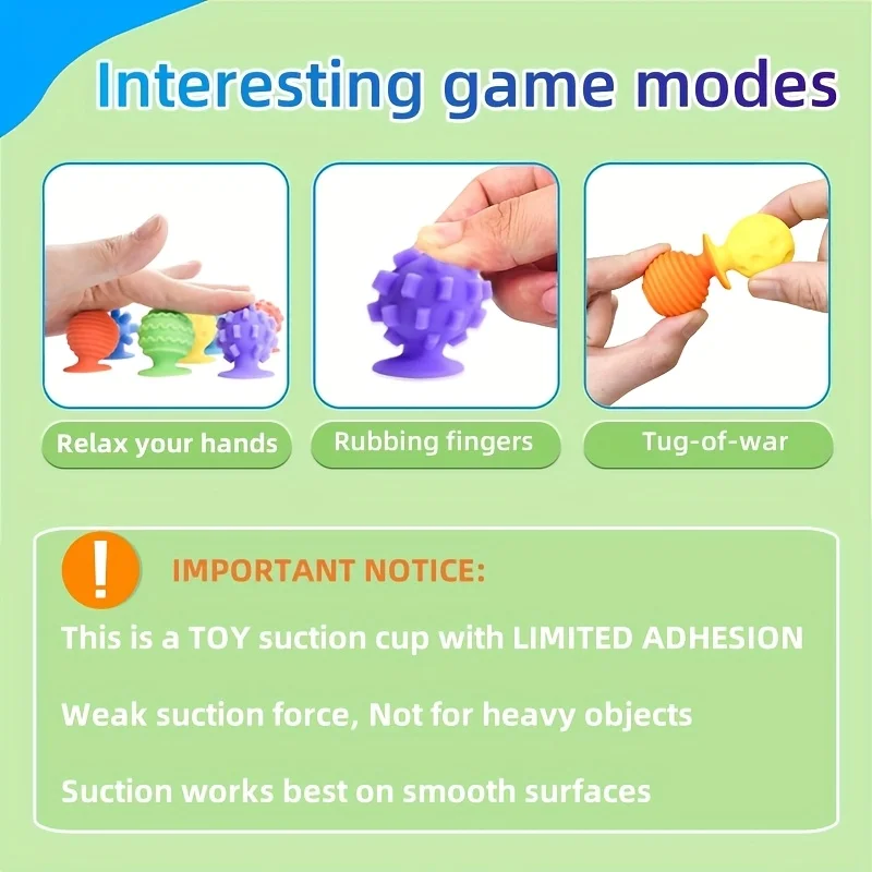 ألعاب أكواب الشفط الحسية - 8 عبوات من السيليكون لتخفيف القلق، مثالية للمنزل والمدرسة والحفلات هدايا عيد الميلاد #3