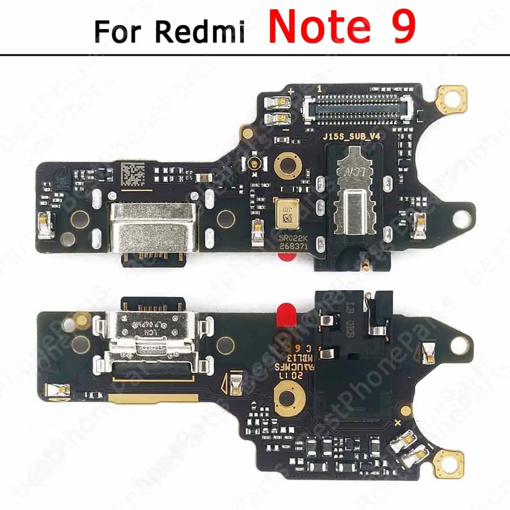Usb Connector For Xiaomi Redmi Note 9 9S 9T 8 8T 7 11 10S 10 Pro Charge Board Charging Port Plate Pcb Ribbon Socket