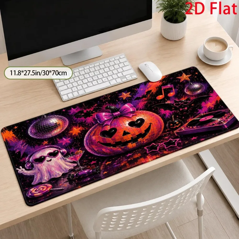 Retro Disco Ball Pumpkin Game Mouse Pad - Suitable for home offices and game room desks pc accessories tapis de souris