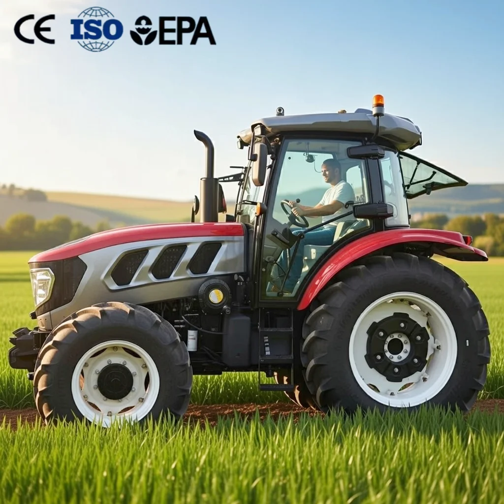 Customized 160HP 8.2T Heavy Duty 1604 Tractor with AC Cabin 4WD Diesel Four Wheel Drive Large Farming Tractor Agriculture