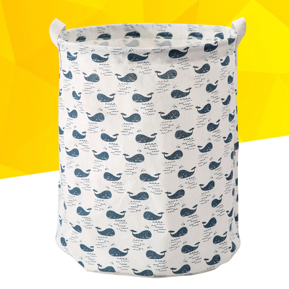 

Cotton Linen Laundry Hamper Foldable Waterproof Storage Bin Large Capacity For Nursery Dorm Bedroom Laundry Basket Dirty
