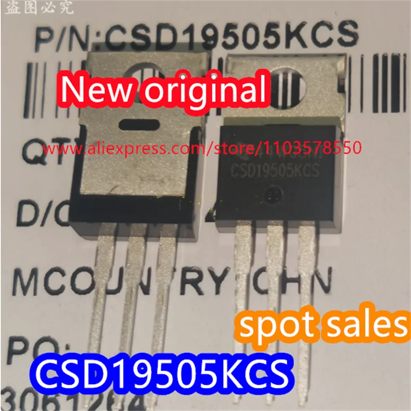 10PCS 100% Brand new original CSD19505KCS CSD19505 chip 80V 208A N-channel field-effect transistor IC direct insertion TO220