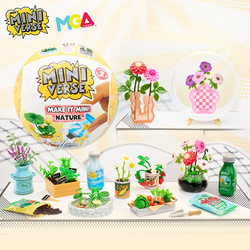 

MGA Miniiverse Mini Natural 2 Surprise Unboxing Ball Simulation Toy for Children Trendy Blind Box Toys Collectible Miniatures