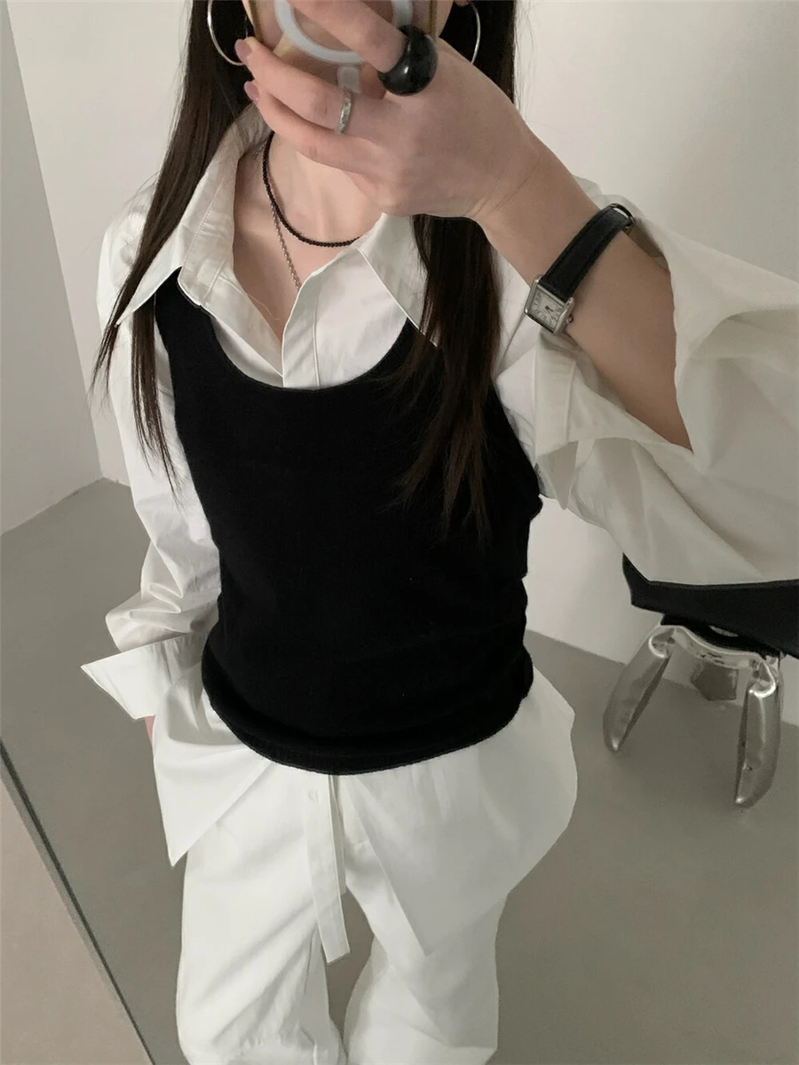Slim Fit Wool Tank Top Women's Fashionable Summer 2025 Dongda Gate Versatile Neck Hanging Layering Inner Wear Strap Vest