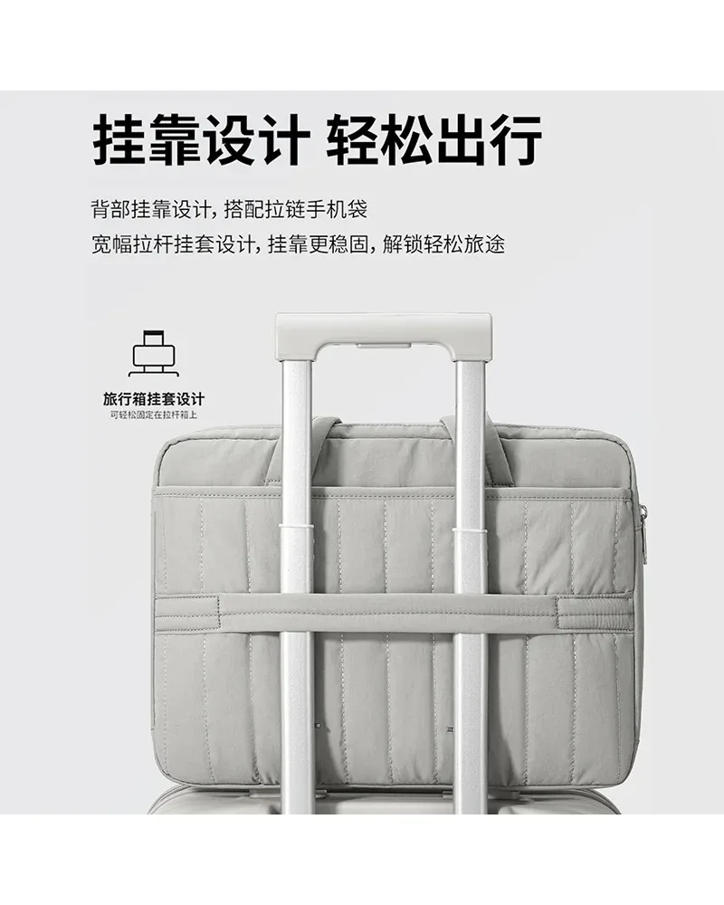 

Multicolor Quilted Laptop Tote Bag 13 14 15.6 Inch Notebook Handbag Oxford Cloth Water Resistant Casual Bag