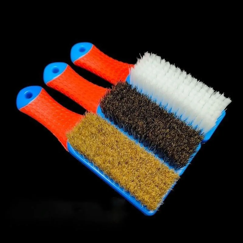 Boar Bristle Wood Handle Brush Car Tire Paint Glass Exterior Interior Detailing Brushes Shine Clean Detail Car Wash Accessories